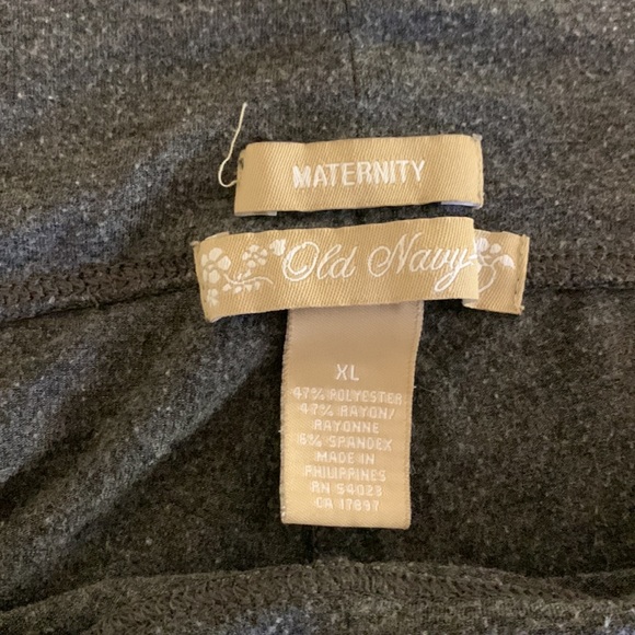 Old Navy maternity long capris with fold-over waist - Picture 2 of 3